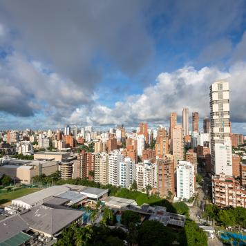 Panoramic view of the city of Barranquilla Colombia